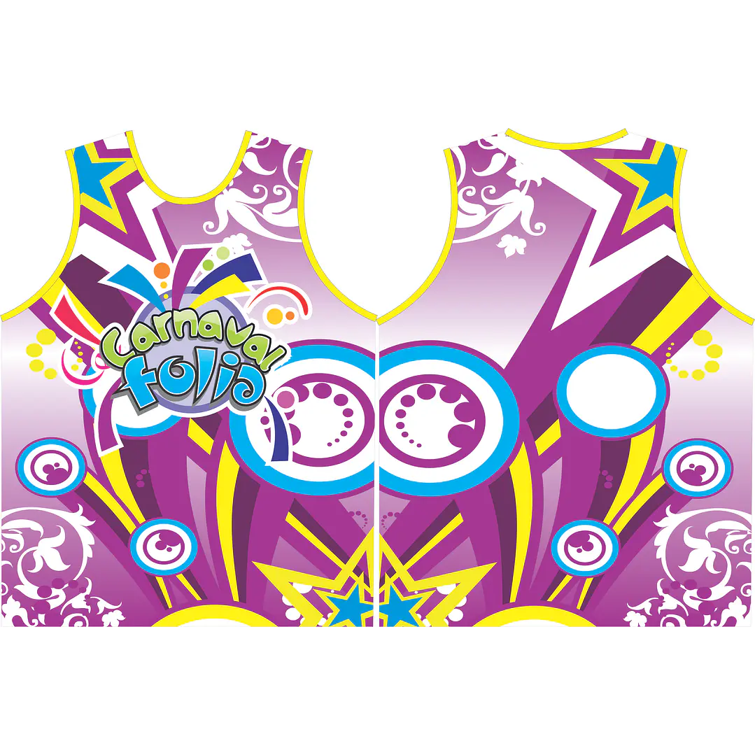 Arte Modelo de Abada Carnaval Estrela Arquivo Editável Vetor Abadás Template 1
