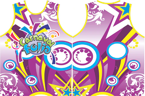 Arte Modelo de Abada Carnaval Estrela Arquivo Editável Vetor Abadás Template