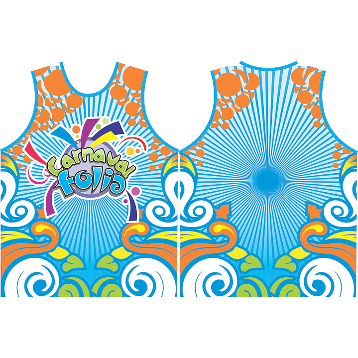 Arte Modelo de Abada Carnaval Onduls Arquivo Editável Vetor Abadás Template 1