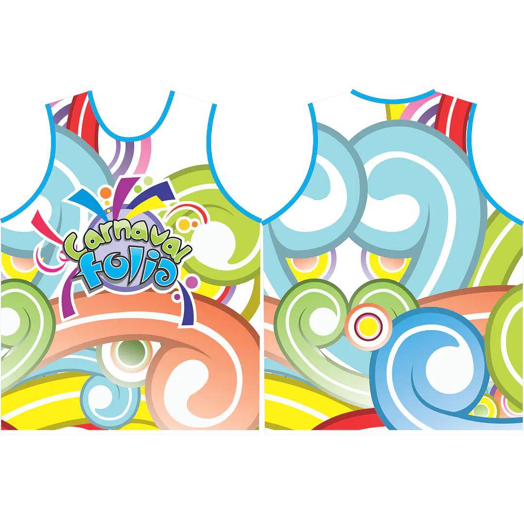 Arte Modelo de Abada Carnaval Onds Arquivo Editável Vetor Abadás Template 1