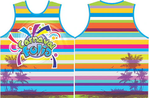 Arte Modelo de Abada Carnaval Listas Arquivo Editável Vetor Abadás Template