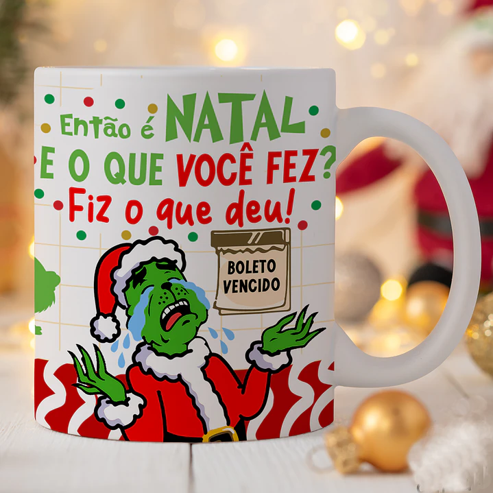5 Artes Caneca Grinch Debochado Arquivo Png 5