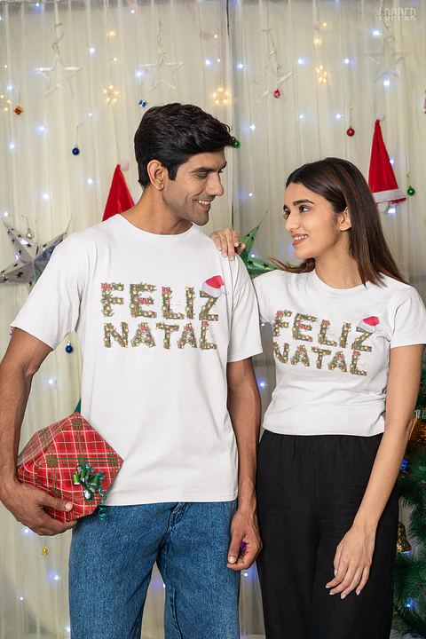 Arte para Camisa Frase Feliz Natal  Arquivo Editável 