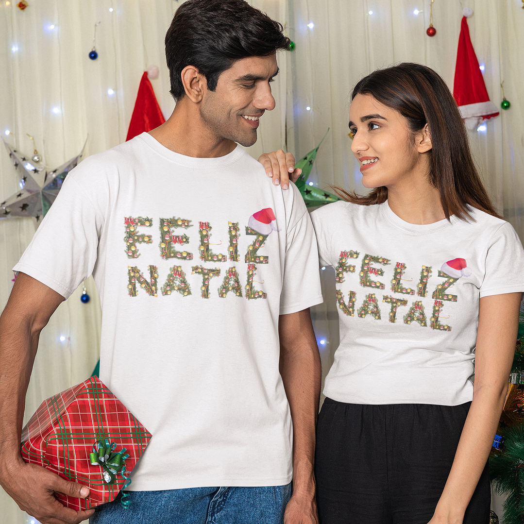 Arte para Camisa Frase Feliz Natal  Arquivo Editável  1