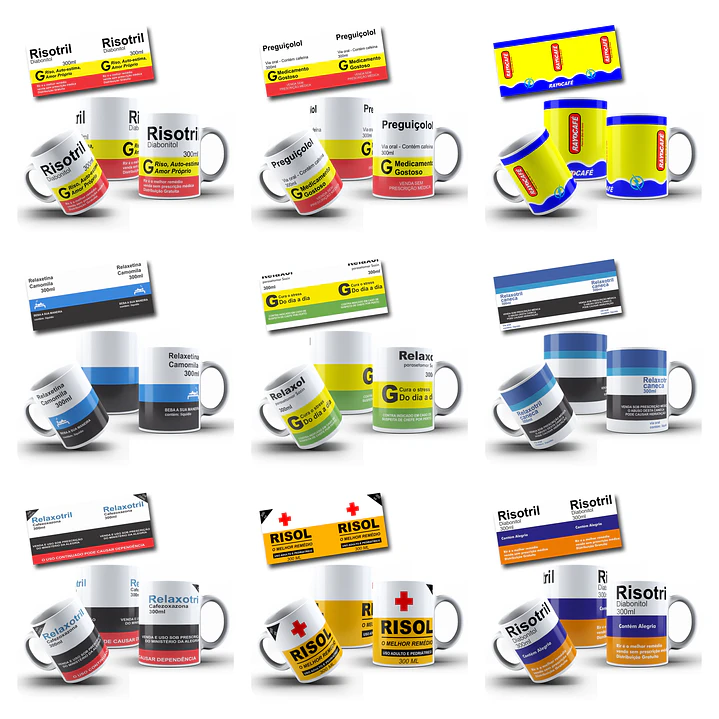 87 Artes para Caneca Remédios Bula Arquivo Editável 2