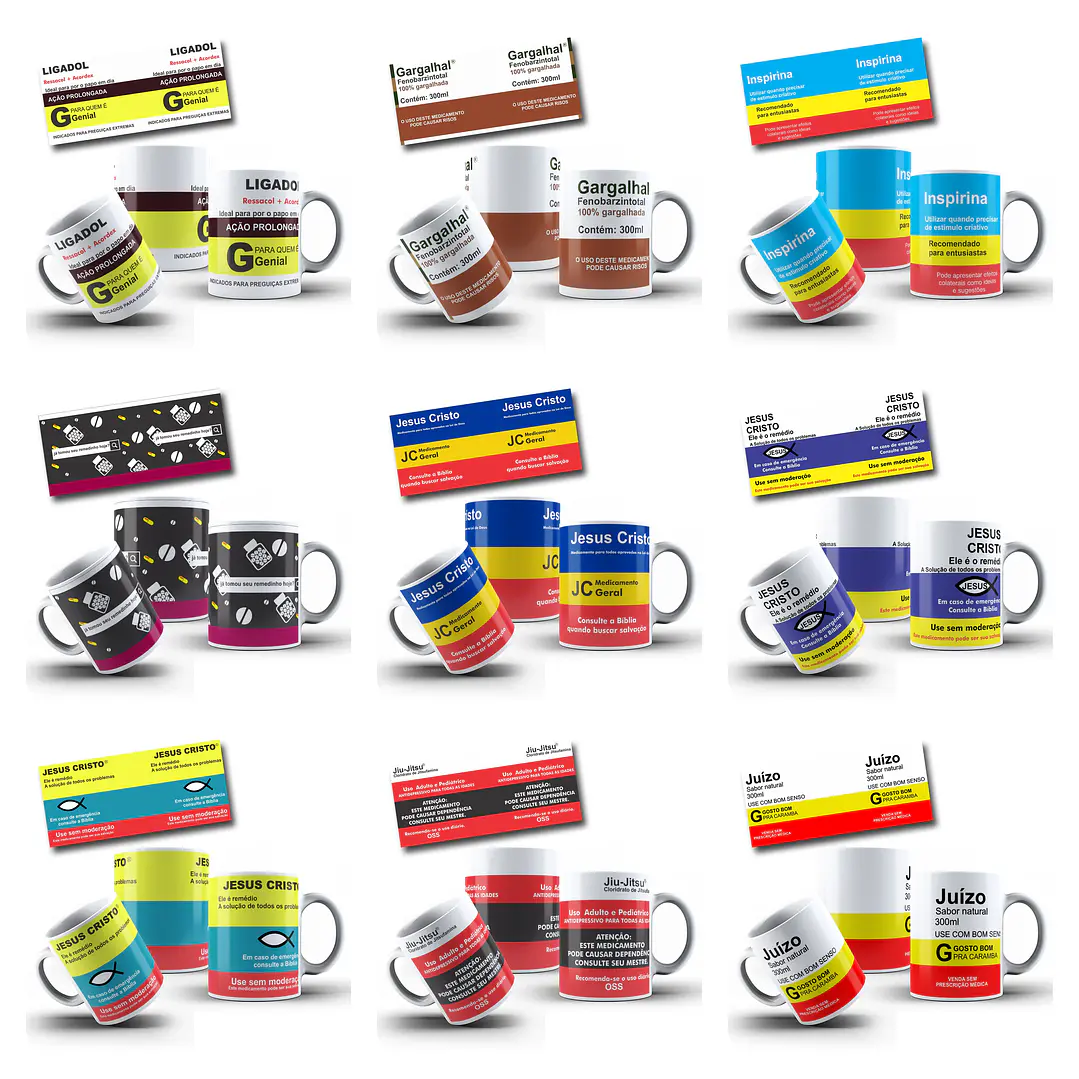 87 Artes para Caneca Remédios Bula Arquivo Editável 4