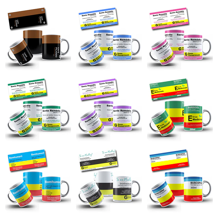 87 Artes para Caneca Remédios Bula Arquivo Editável 7