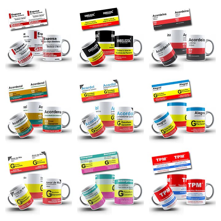 87 Artes para Caneca Remédios Bula Arquivo Editável 9