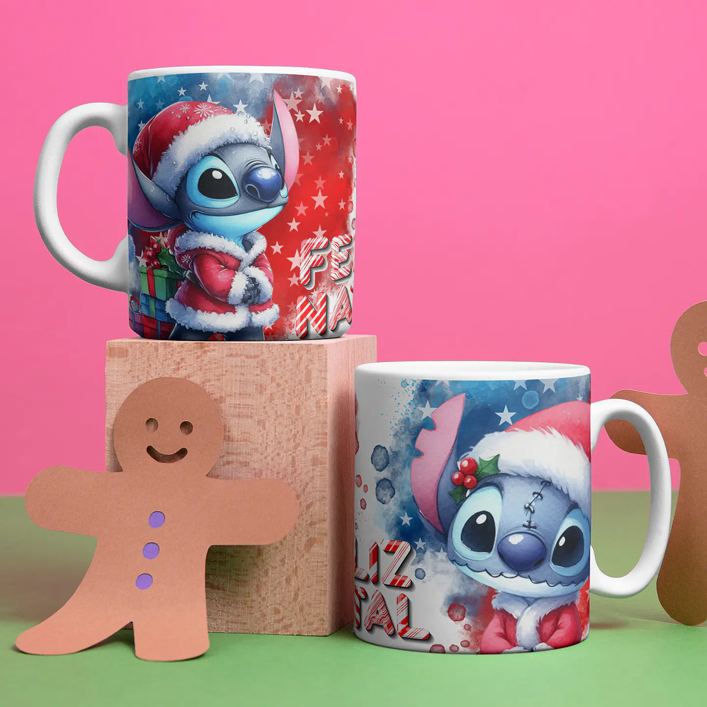 5 Artes Caneca Stitch Natal Arquivo Editável  2