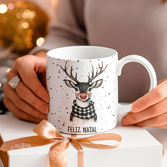 8 Artes para Caneca Natal Vintage Arquivo Editável 