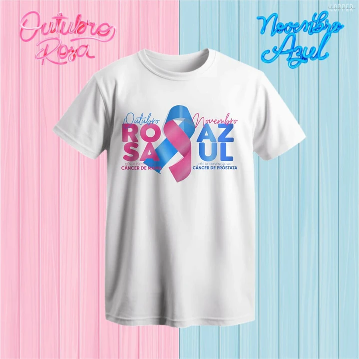 10 Artes para Camisa Outubro Rosa e Novembro Azul Arquivo Editável 6