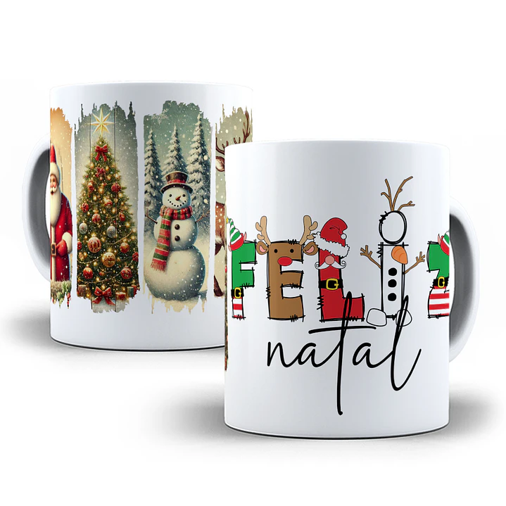10 Artes para Caneca Natal Arquivo Editável  4