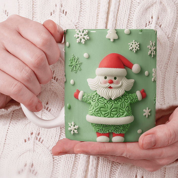 11 Artes para Caneca Natal Cute 3d Arquivo em Jpg 1
