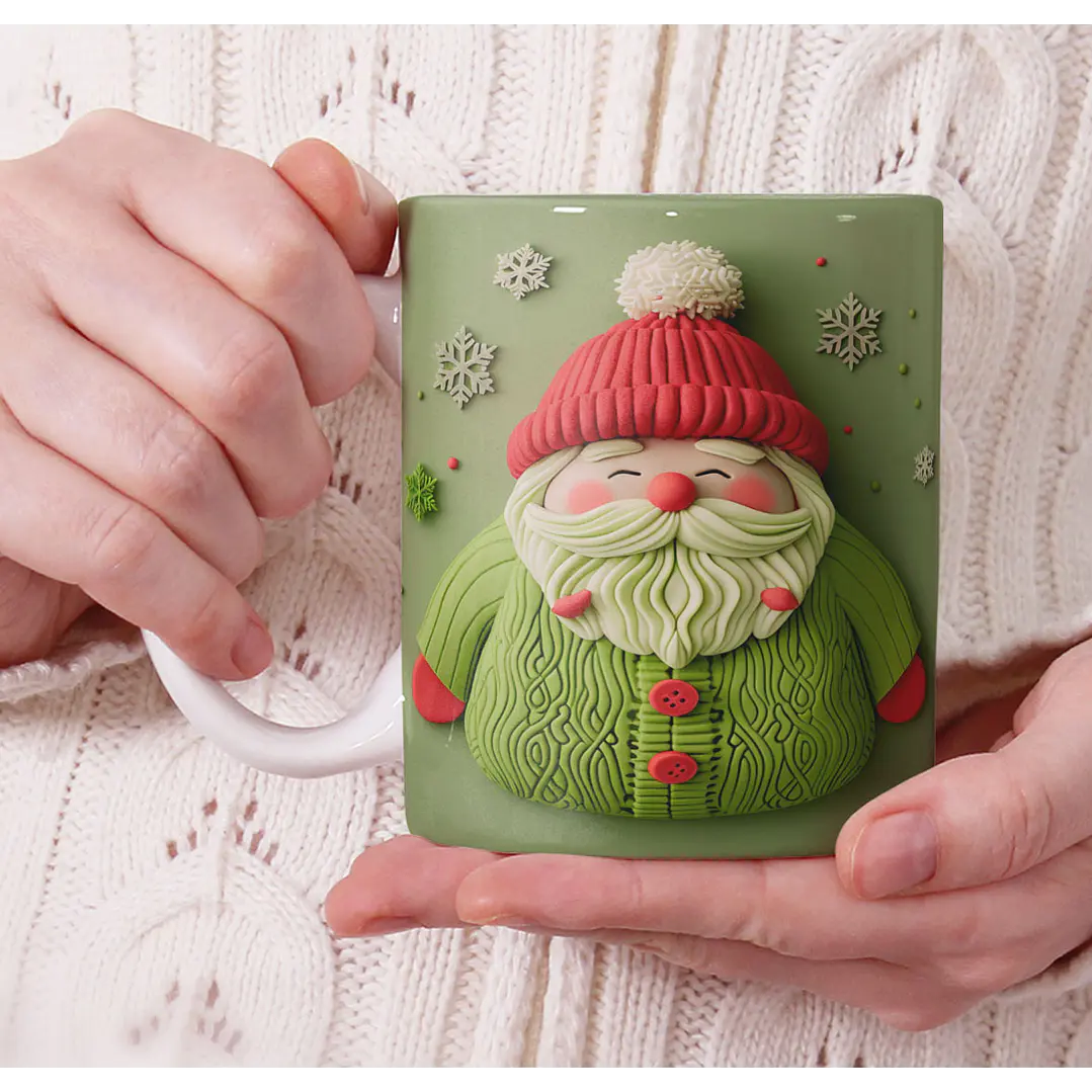 11 Artes para Caneca Natal Cute 3d Arquivo em Jpg 3