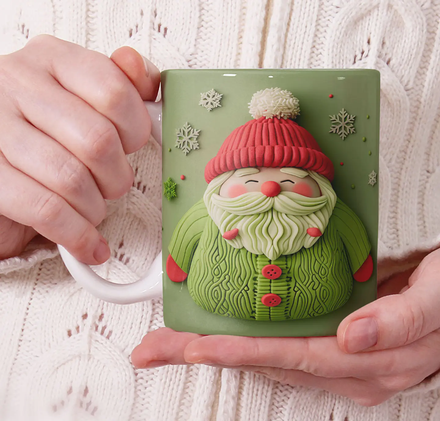 11 Artes para Caneca Natal Cute 3d Arquivo em Jpg 3