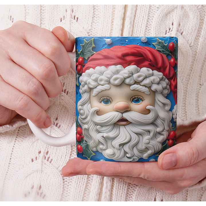 11 Artes para Caneca Natal Cute 3d Arquivo em Jpg 5
