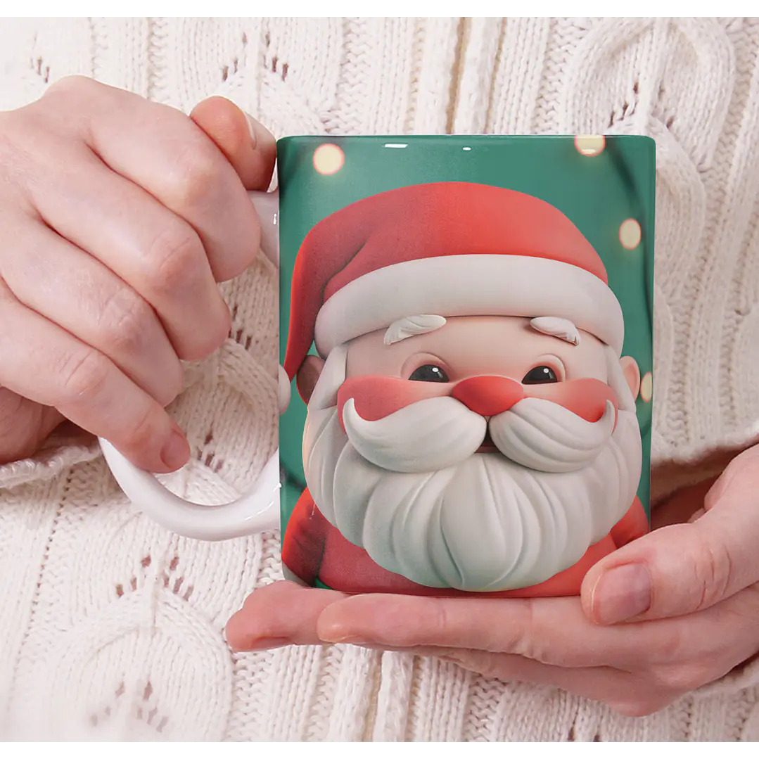 11 Artes para Caneca Natal Cute 3d Arquivo em Jpg 9