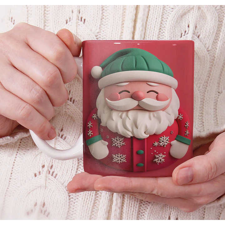 11 Artes para Caneca Natal Cute 3d Arquivo em Jpg 11