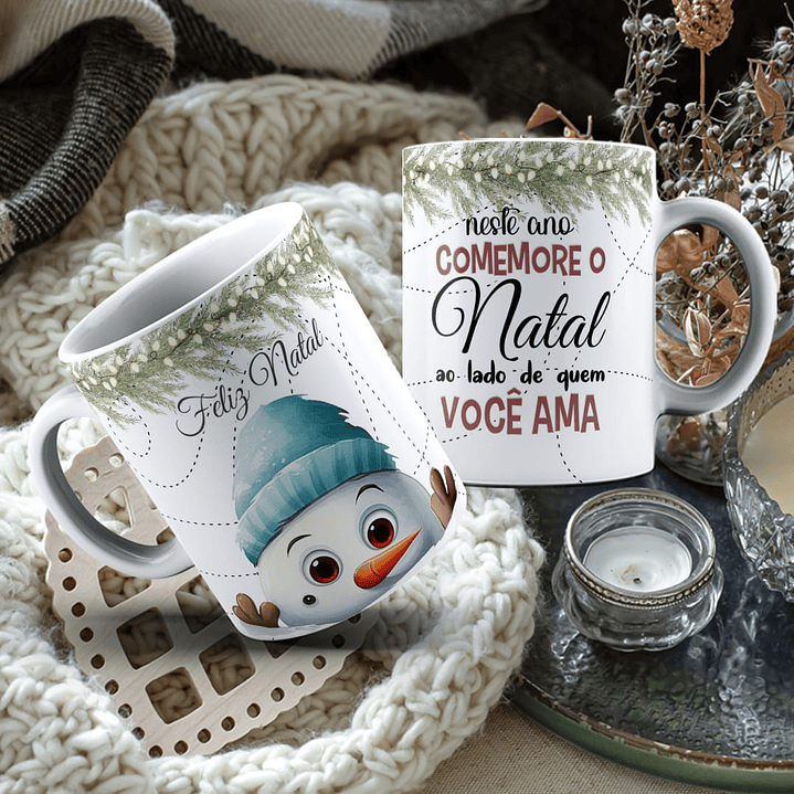 11 Artes para Caneca Natal Arquivo Editável 6