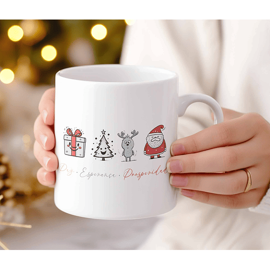 12 Artes para Caneca Natal Minimalista Arquivo Editável