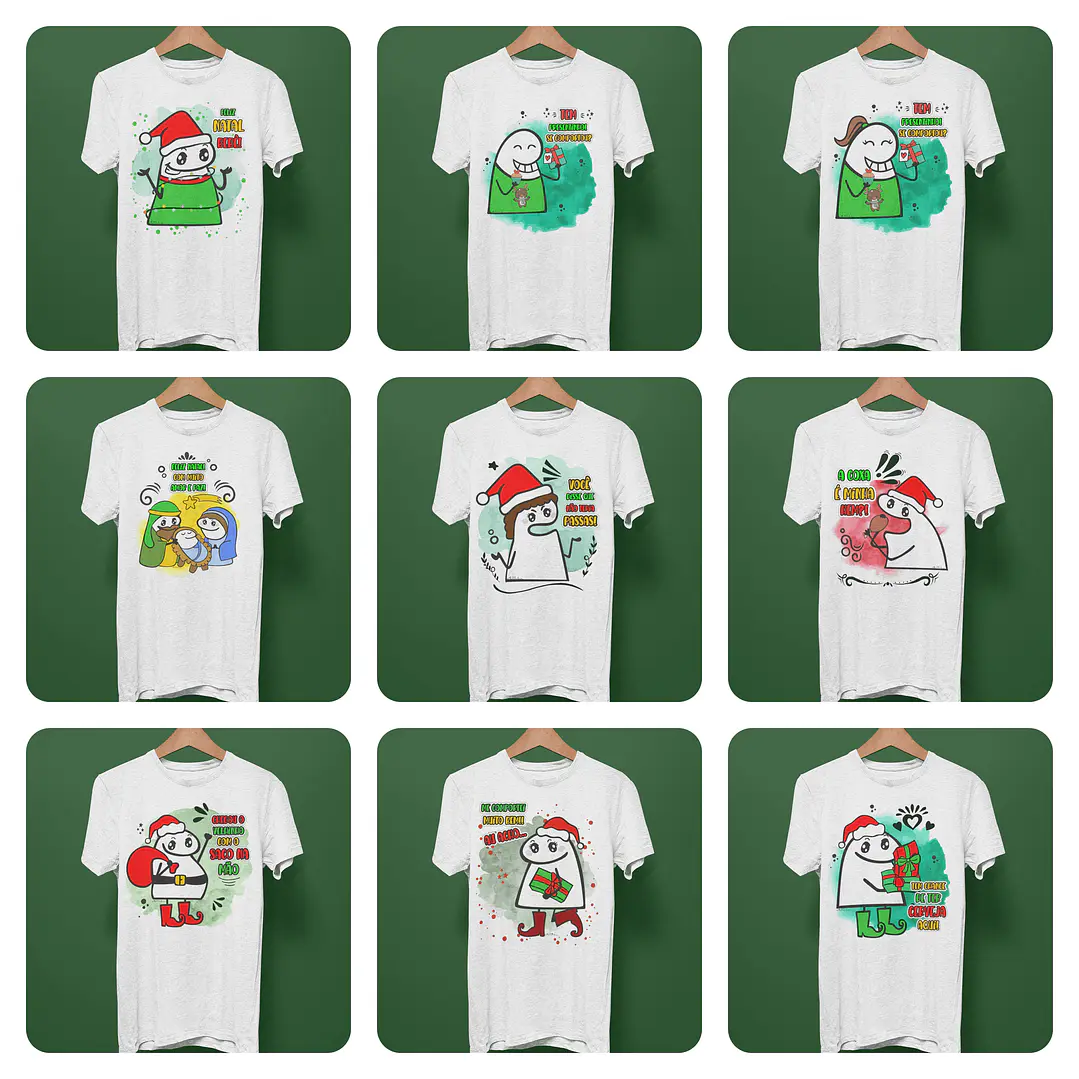 29 Artes para Camisa Flork Natal Arquivo em Jpg 2