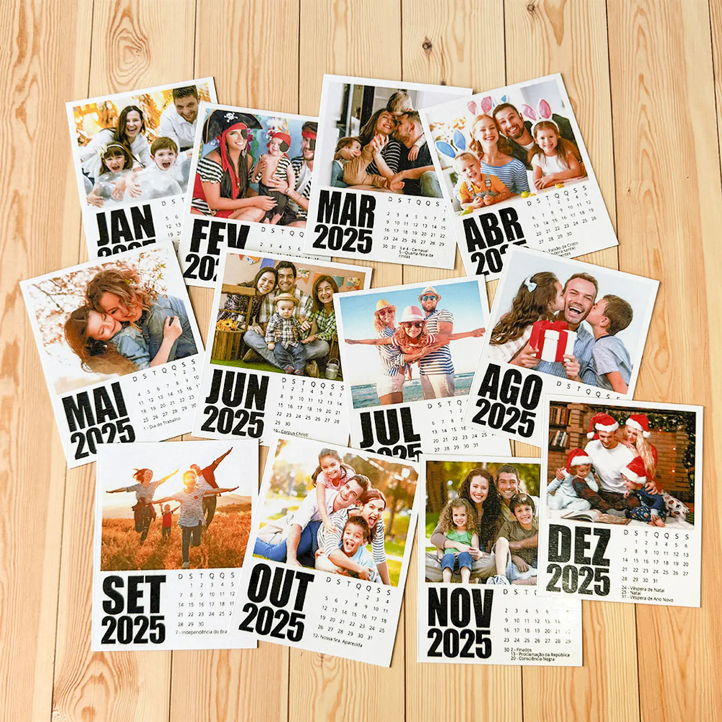 Arquivos Calendário Polaroid 2025 em Png 2