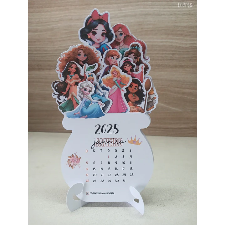 Arquivos Calendários Personagens 2025 em Pdf 3