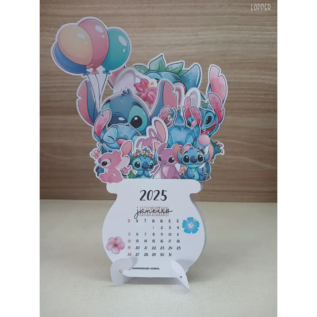 Arquivos Calendários Personagens 2025 em Pdf 4