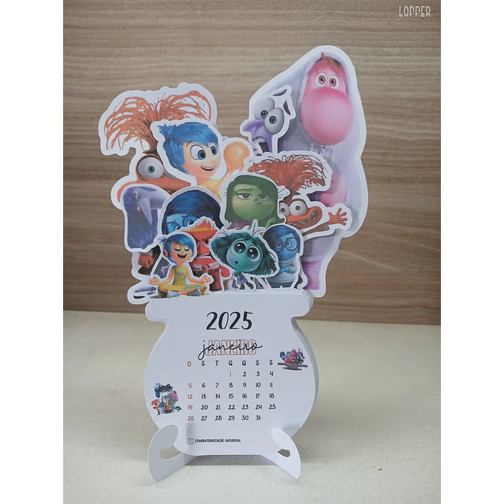 Arquivos Calendários Personagens 2025 em Pdf 5