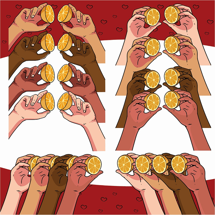 Kit Digital Mãos e Frases Dia dos Namorados Arquivos em Png 3