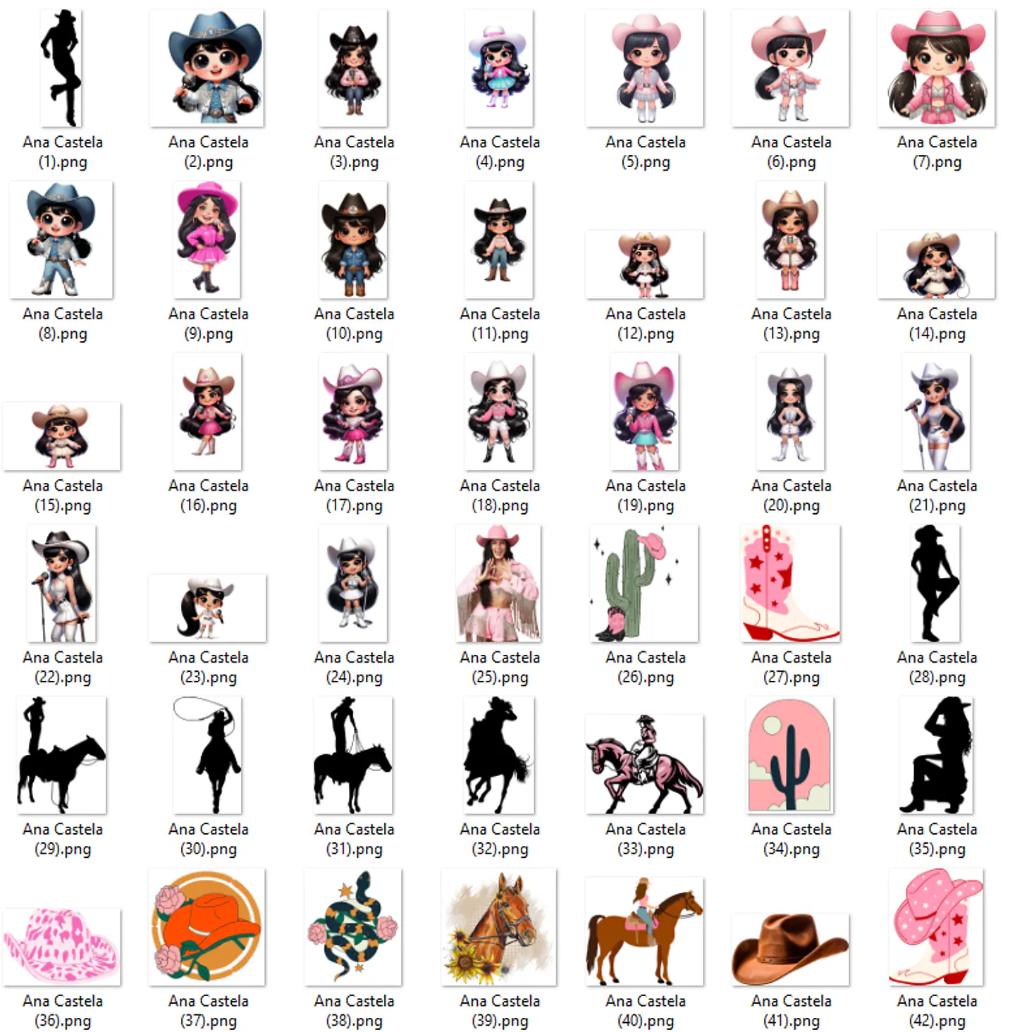 Kit Digital Ana Castela Arquivos em Png   2
