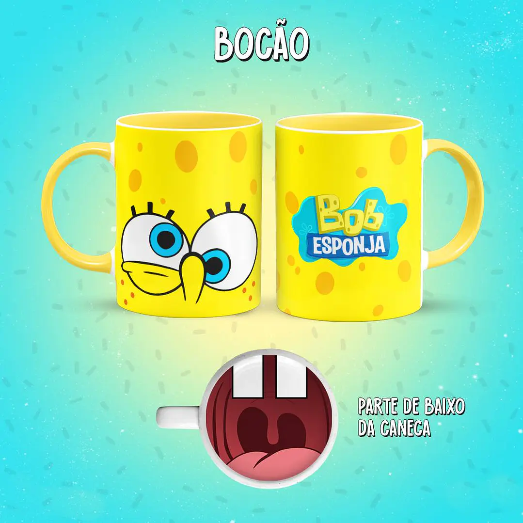 22 Artes para Caneca Personagens Bocão Infantil Arquivo em Jpg 3