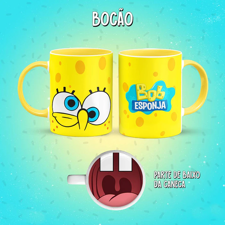 22 Artes para Caneca Personagens Bocão Infantil Arquivo em Jpg 3