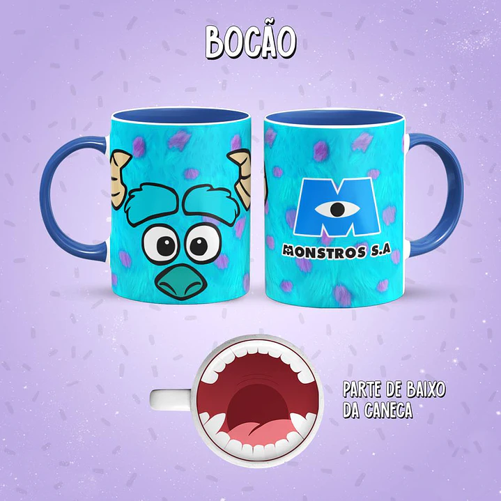 22 Artes para Caneca Personagens Bocão Infantil Arquivo em Jpg 6