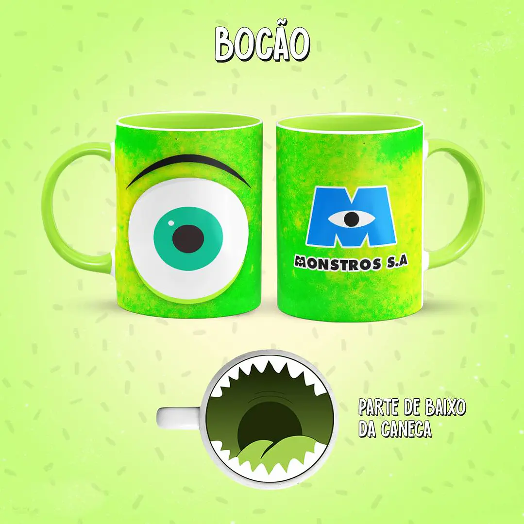 22 Artes para Caneca Personagens Bocão Infantil Arquivo em Jpg 9