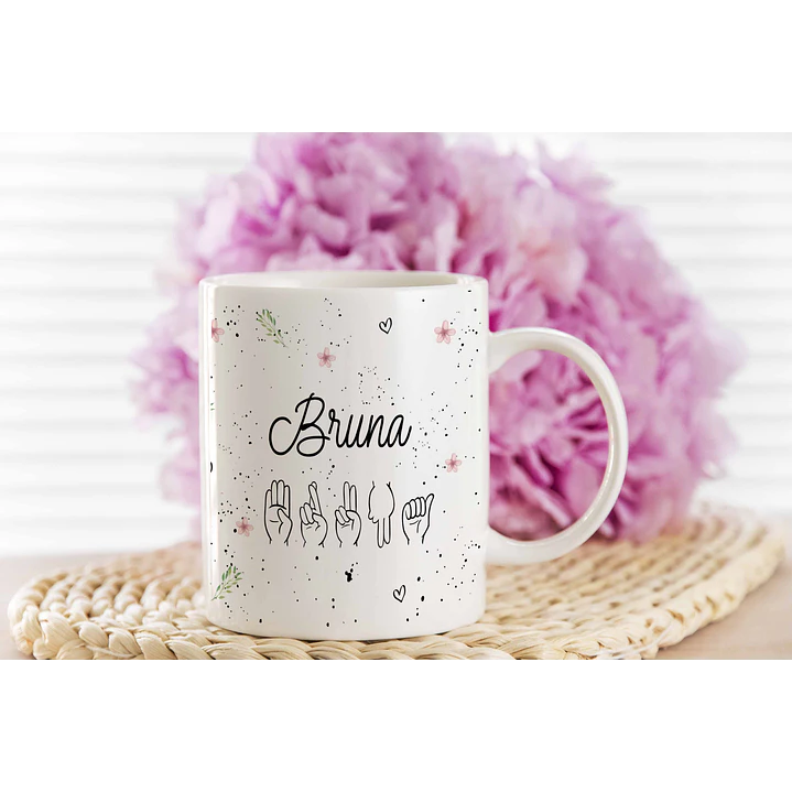 Arte Caneca Nome Libras Arquivo em Jpg  1