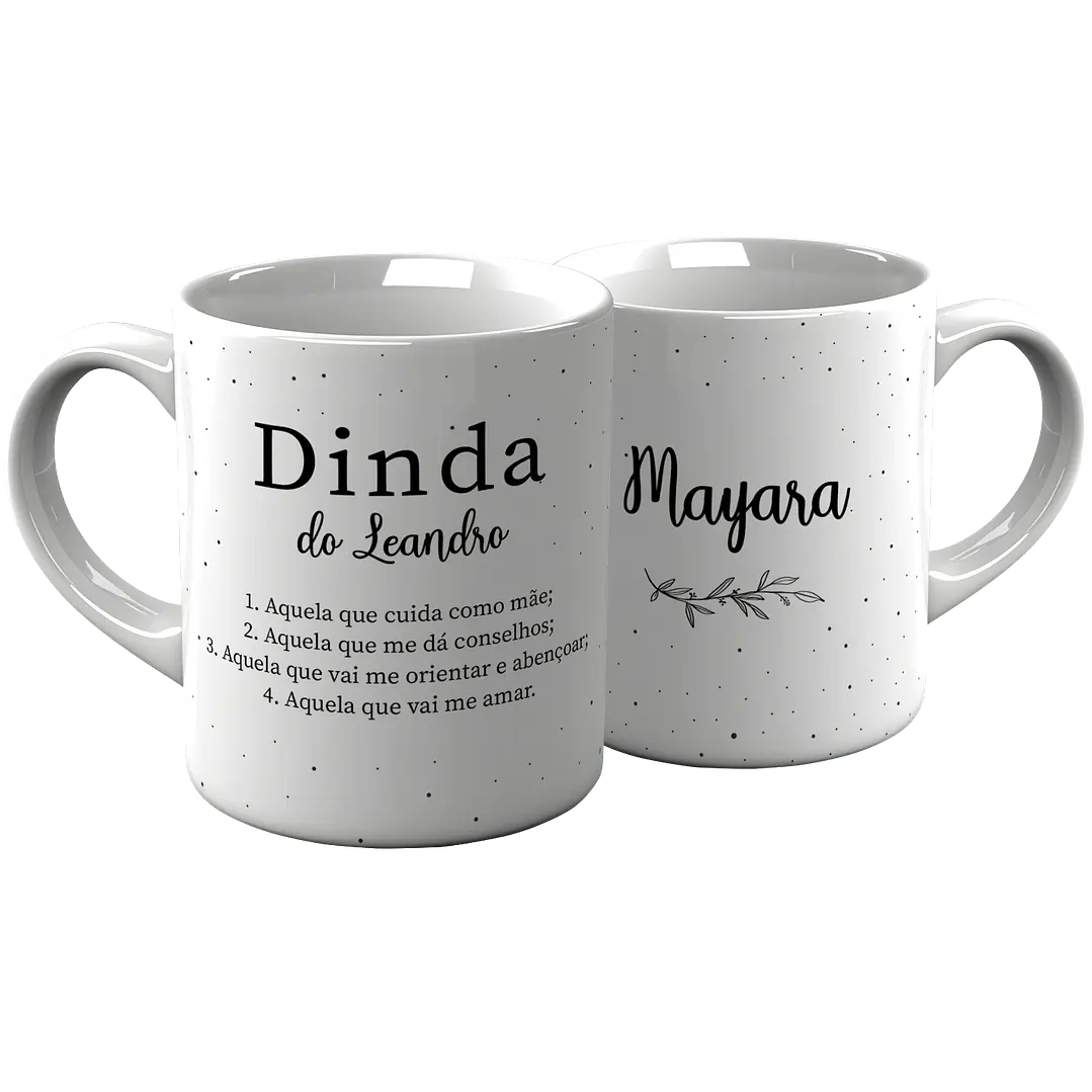 4 Artes para Caneca Promovido a Dindo e Dinda Padrinhos Arquivo em Jpg  2