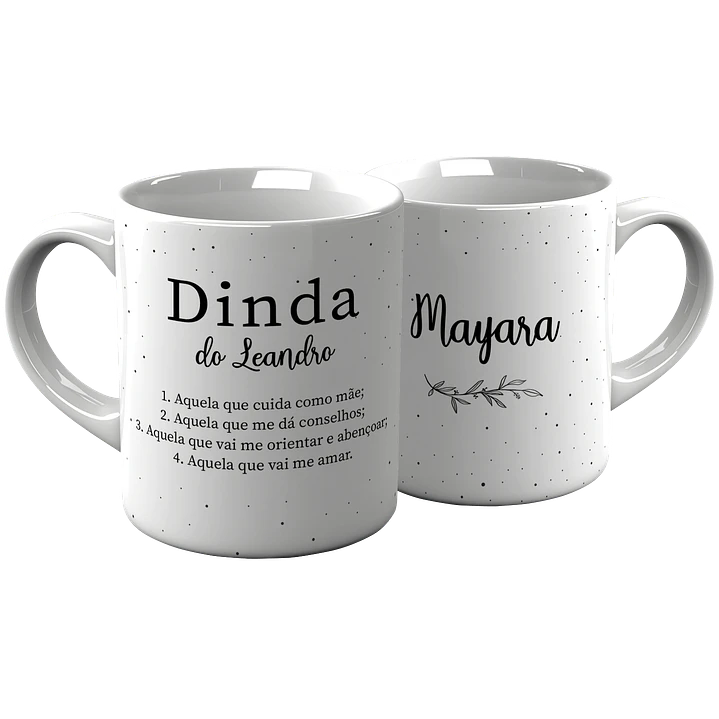 4 Artes para Caneca Promovido a Dindo e Dinda Padrinhos Arquivo em Jpg  2