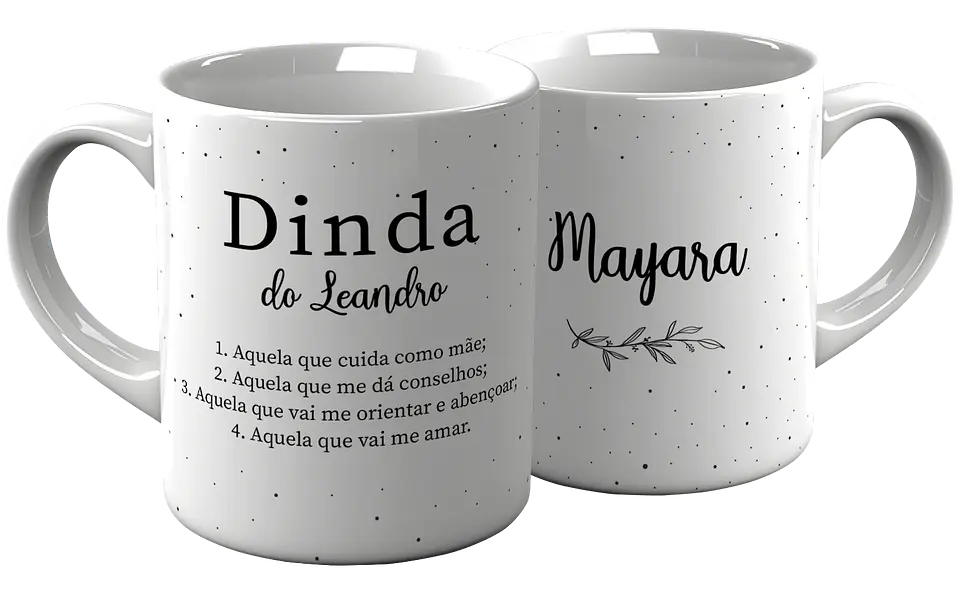 4 Artes para Caneca Promovido a Dindo e Dinda Padrinhos Arquivo em Jpg  2