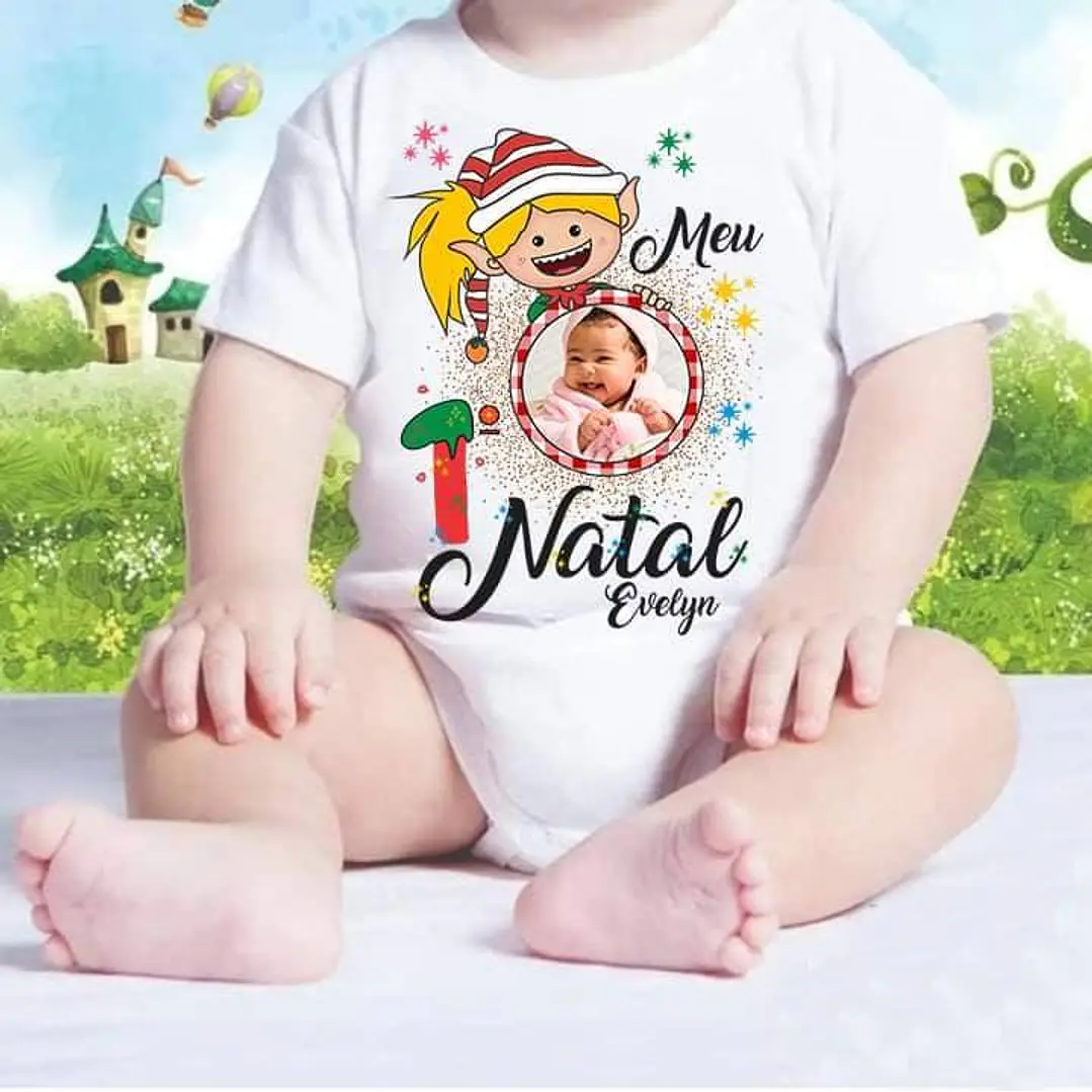5 Artes para Body Meu primeiro Natal Arquivo Editável 4