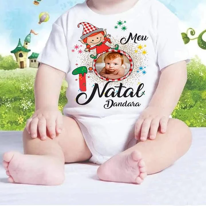 5 Artes para Body Meu primeiro Natal Arquivo Editável 8