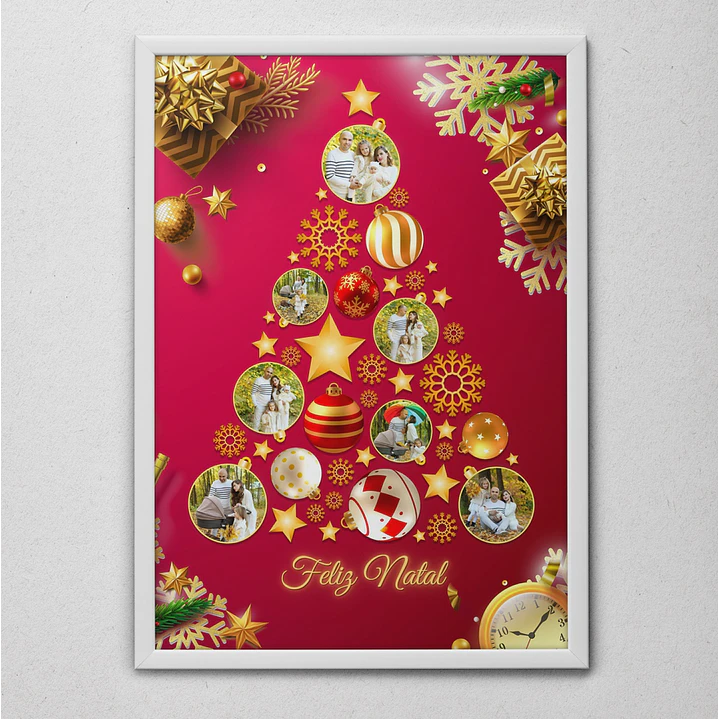 6 Artes para Quadro Natal em Arquivo Editável  3