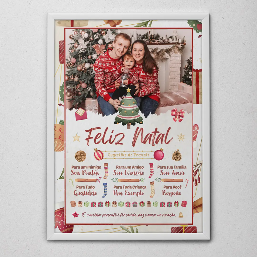 6 Artes para Quadro Natal em Arquivo Editável  4