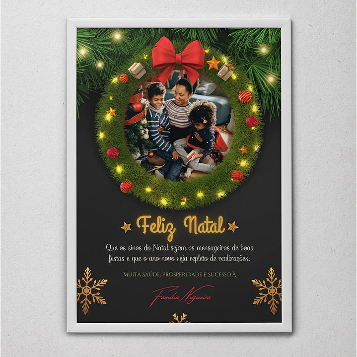 6 Artes para Quadro Natal em Arquivo Editável  5
