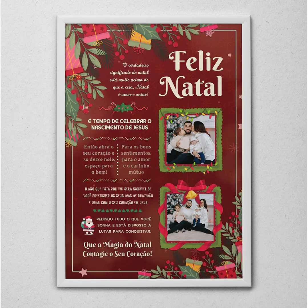 6 Artes para Quadro Natal em Arquivo Editável  6