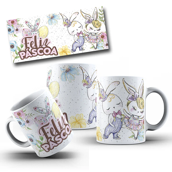 9 Artes para Caneca Páscoa Arquivo em Jpg 4