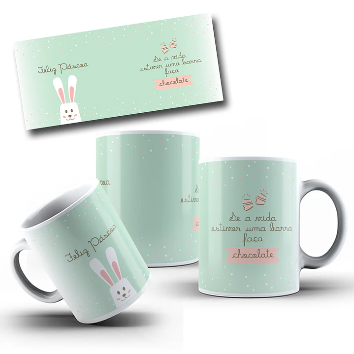 9 Artes para Caneca Páscoa Arquivo em Jpg 5
