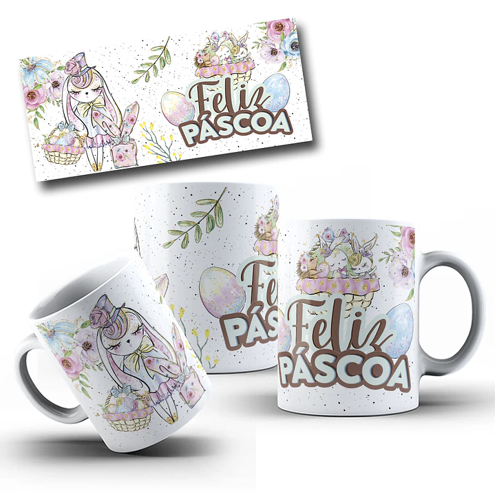 9 Artes para Caneca Páscoa Arquivo em Jpg 6