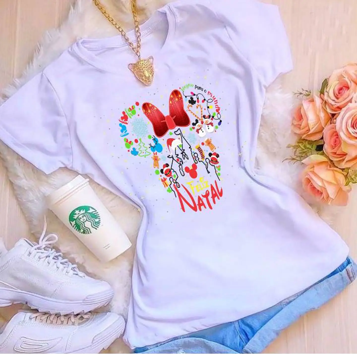 10 Artes para Caneca e Camisa Natal Mickey e Minnie Arquivo Editável  10