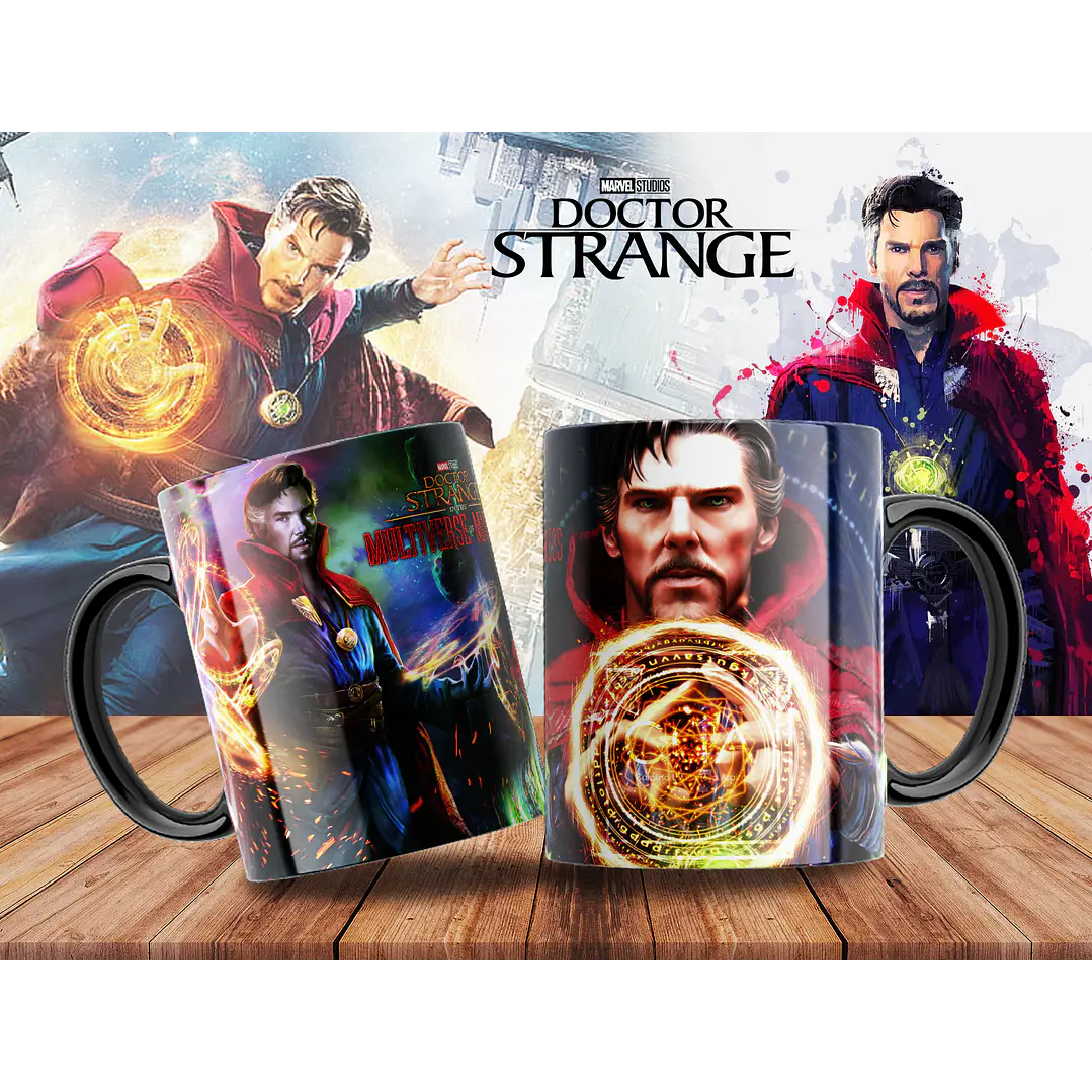 10 Artes para Caneca Doctor Stranger Arquivo Editável 1